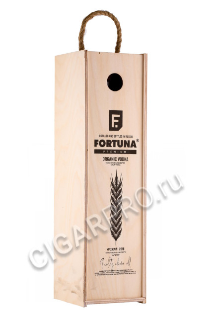 подарочная упаковка водка fortuna premium organic 0.7л