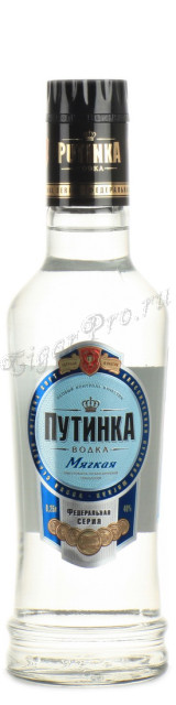 водка путинка классическая мягкая 0.25l