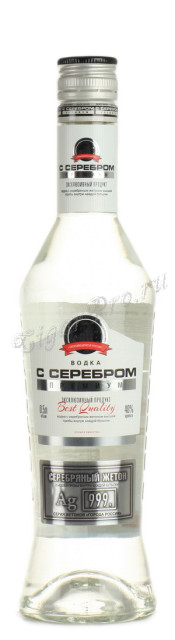 водка с серебром премиум с белой этикеткой 0.5л