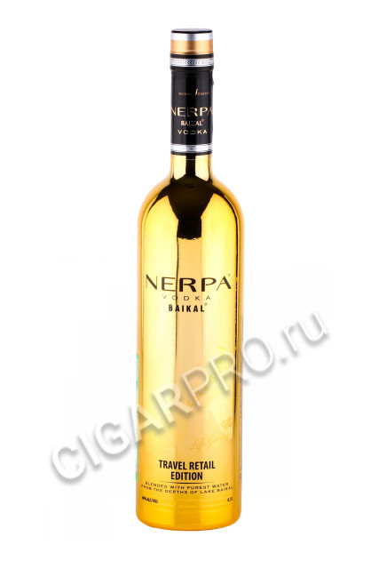 водка nerpa baikal gold + 2 стопки 0.7л