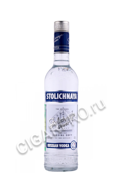 водка stolichnaya sever special soft 0.5л