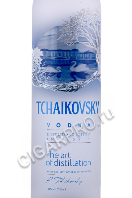 этикетка водка tchaikovsky 0.7л
