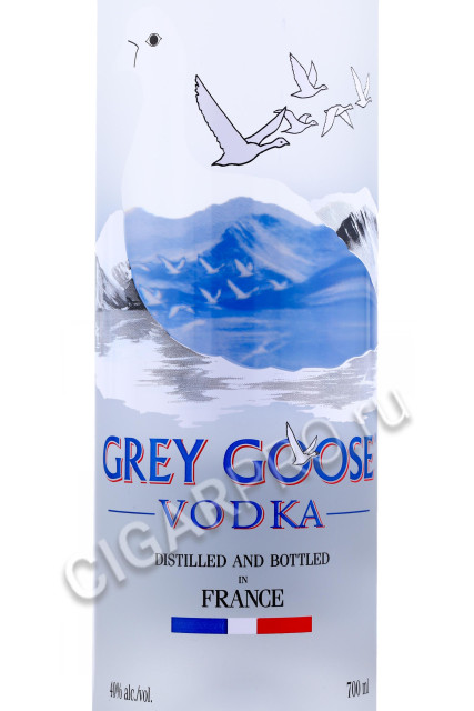 этикетка водка vodka grey goose 0.7л