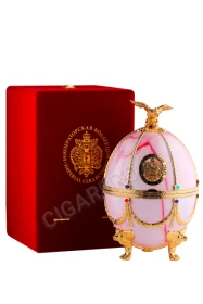 Водка Императорская Коллекция Фаберже розовый мрамор 0.7л + 4 рюмки в подарочной упаковке