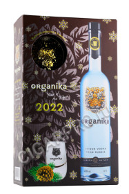 подарочная упаковка водка органика тигр 2022 стопка + игрушка 0.7л