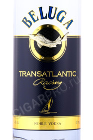 этикетка водка beluga transatlantic racing 0.7л