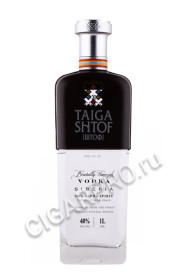 водка vodka taiga shtof 1л