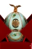 Водка Императорская Коллекция Фаберже Супер Премиум Ландыши 0.7л + 4 рюмки в подарочной упаковке