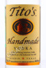 этикетка titos handmade vodka 0.7л