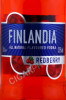 этикетка водка finlandia redberry 0.7л