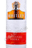 этикетка водка j.j. whitley artisanal 0.5л