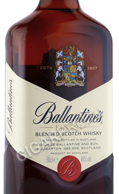 этикетка виски ballantines finest 0.5л