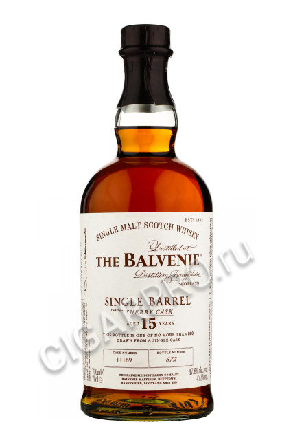 виски balvenie single barrel 15 years old 0.7 l