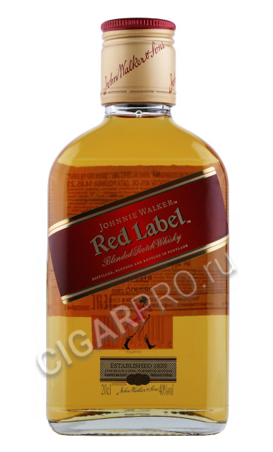 виски johnnie walker red label 0.2л