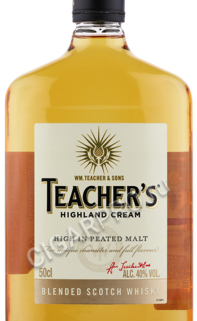 этикетка виски teachers highland cream 0.5л