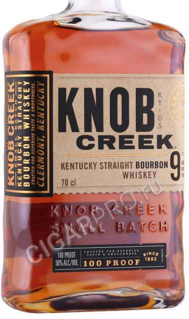 этикетка виски knob creek 0.7л