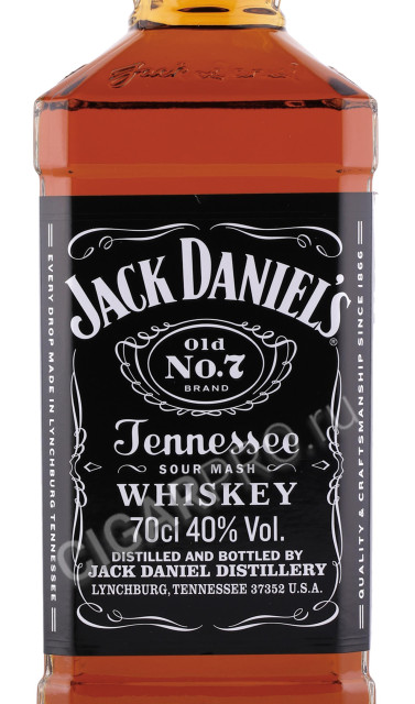 этикетка виски jack daniels 0.7л