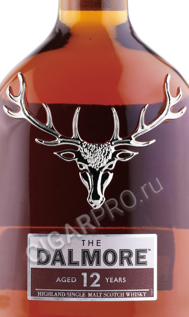 этикетка виски dalmore 12 years 0.7л