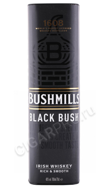 подарочная туба виски bushmills black bush old 0.7л