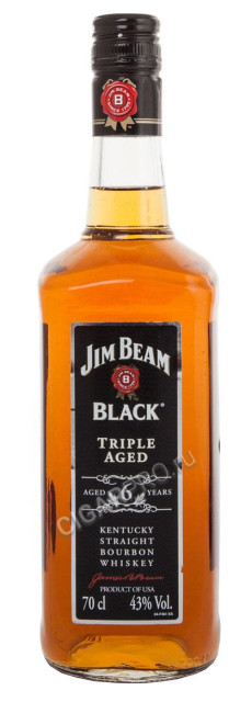 американский виски бурбон jim beam black triple aged 6 years купить виски джим бим блэк трипл эйджд 6 лет 0,7л цена