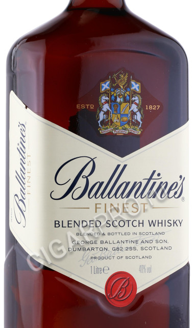 этикетка виски ballantines finest 1л