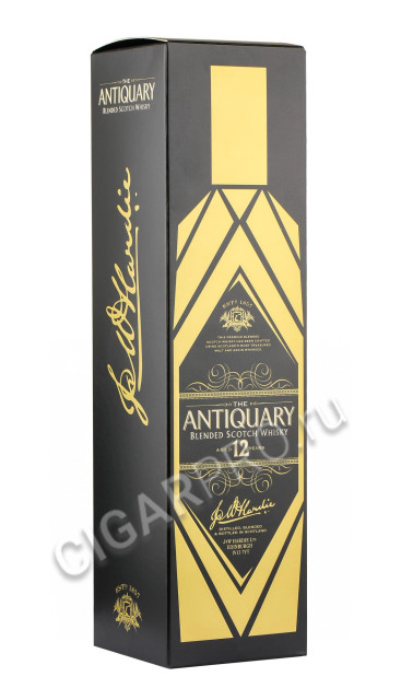 подарочная упаковка antiquary superior deluxe 12 years 0.7 l