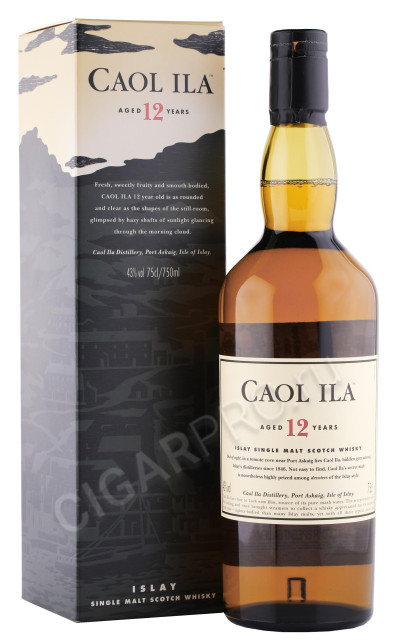 виски caol ila 12 years 0.75л в подарочной упаковке