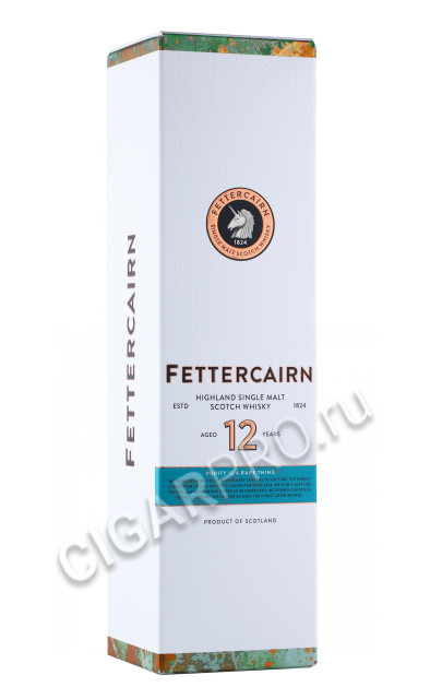 подарочная упаковка виски fettercairn 12 years old 0.7л