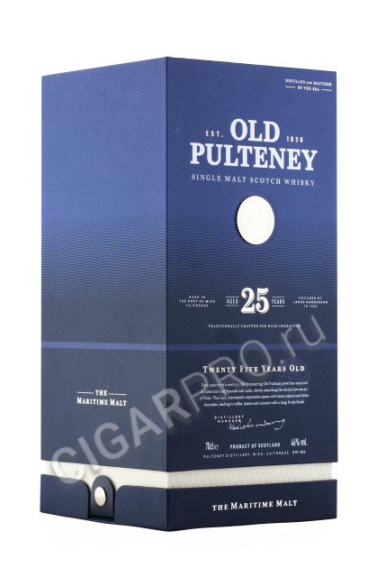 подарочная коробка old pulteney 25 years old