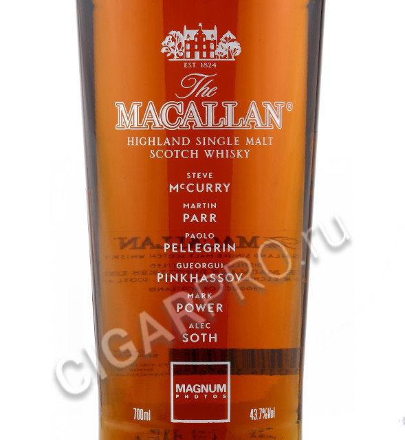 этикетка macallan masters of photography magnum