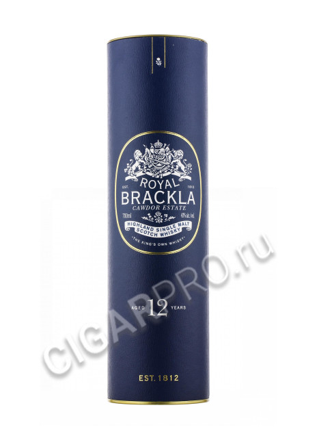 подарочная упаковка royal brackla 12 years 0.7 l