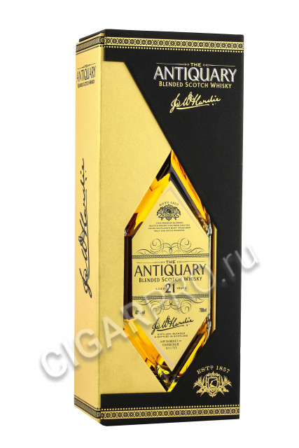 подарочная упаковка antiquary 21 years