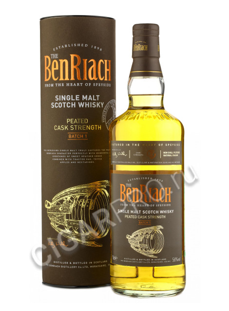 benriach peated cask strength batch 1 купить виски бенриах питед каск стренгз партия 1 цена