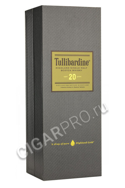 подарочная упаковка tullibardine 20 years old