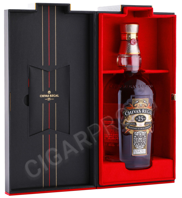 подарочная упаковка виски chivas regal 25 years 0.7л