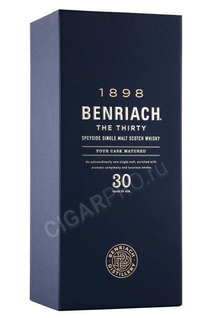 Подарочная коробка Виски Бенриах 30 лет 0.7л
