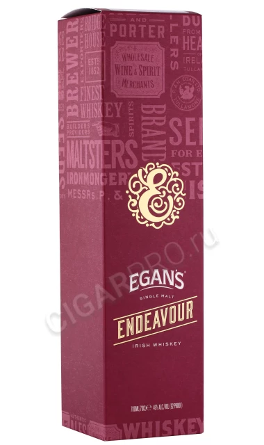 Подарочная коробка Виски Егранс Эндевор 0.7л