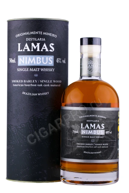 Виски Ламас Нимбус 0.75л в подарочной упаковке