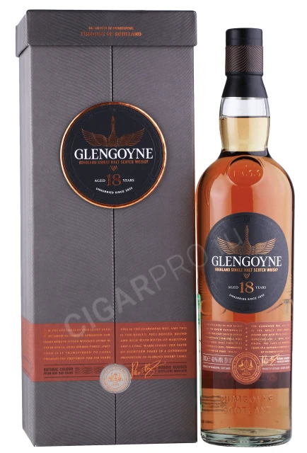 Виски Гленгойн 18 лет 0.7л в подарочной упаковке