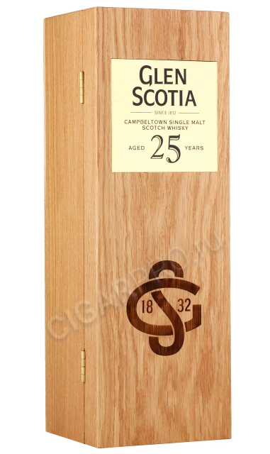 Подарочная коробка Виски Глен Скотиа 25 лет 0.7л