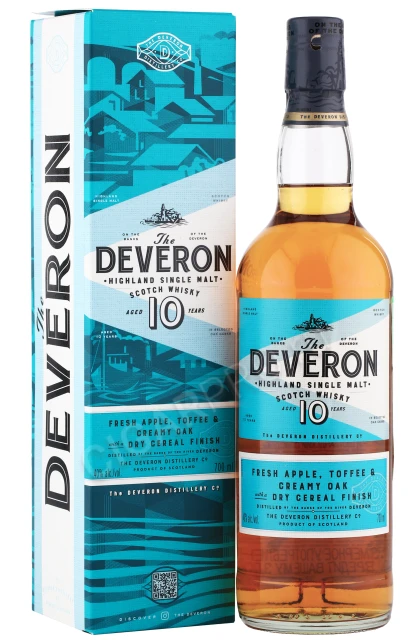 Виски Деверон 10 лет 0.7л в подарочной упаковке