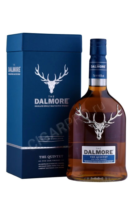Виски Далмор Квинтет 0.7л в подарочной упаковке