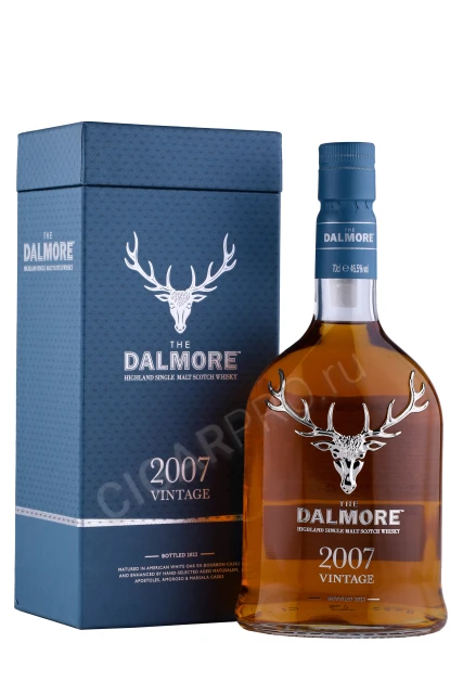 Виски Далмор Винтаж 2007г 0.7л в подарочной упаковке