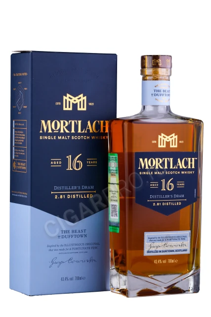 Виски Мортлах 16 лет 0.7л в подарочной упаковке