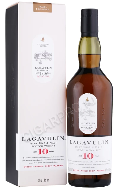 Виски Лагавулин 10 лет 0.7л в подарочной упаковке
