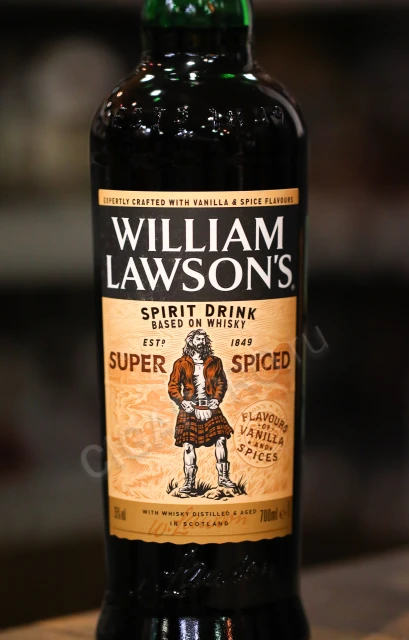 Этикетка виски william lawsons super spiced 0.7л