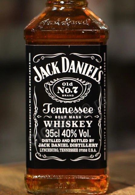 Этикетка Виски Джек Дэниелс Теннесси 0.35л