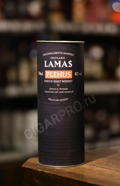 Подарочная коробка Виски Ламас Пленус 0.75л