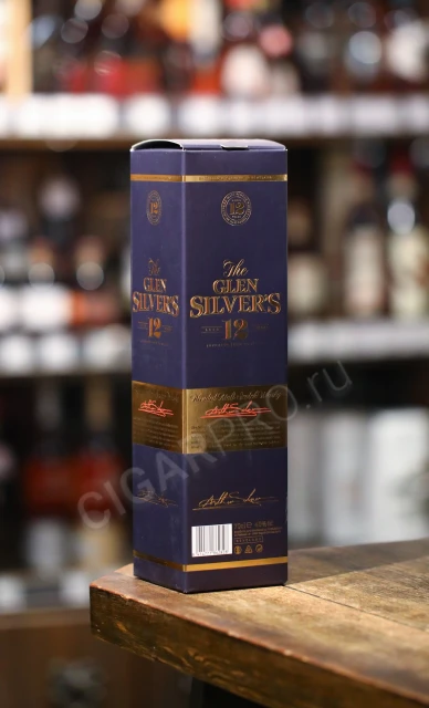 Подарочная коробка Виски Глен Сильверс 12 лет 0.7л
