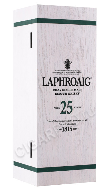 подарочная упаковка виски laphroaig 25 years 0.7л